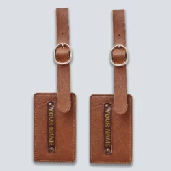 Luggage Tag - Set Of 2 - Tan