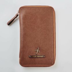 Zippered Travel Case - Tan