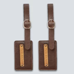 Luggage Tag - Set Of 2 - Brown