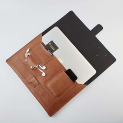 Laptop Organiser - Tan