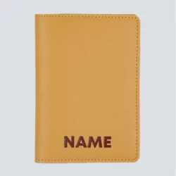 Passport Cover – Ochre Yellow